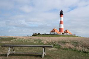 Leuchtturm von Westerhever, Nordfriesland, Deutschland