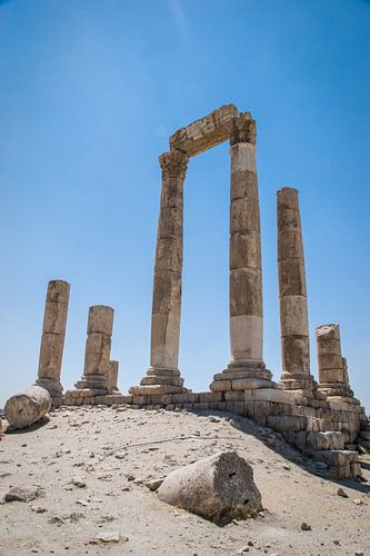 Zuilen Citadel Amman Jordanië