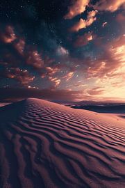 L'heure d'or dans le désert