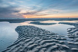 Strand bei Sonnenuntergang in Westenschouwen