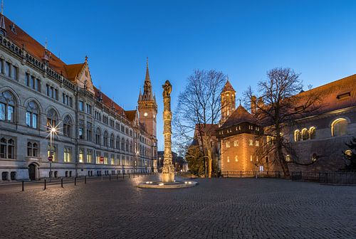 Kasteel Dankwarderode en het stadhuis van Braunschweig van Patrice von Collani