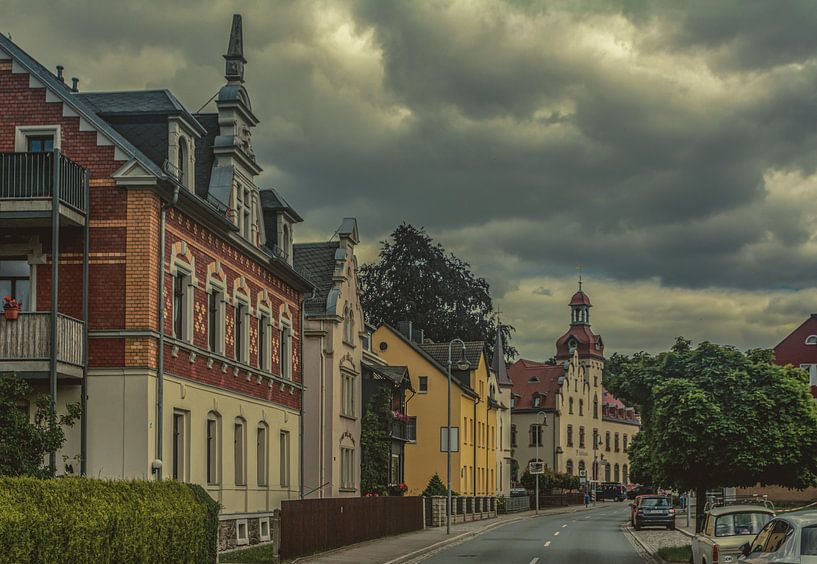 Erzgebirge Einsiedel Train station and town by Johnny Flash