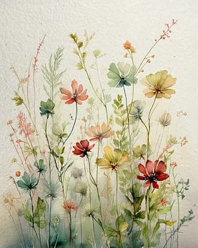 Nieuw Landelijk bloemen schilderij van Studio Pieternel