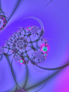 leuchtende Spirale Lila