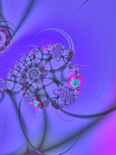 spirale lumineuse violette