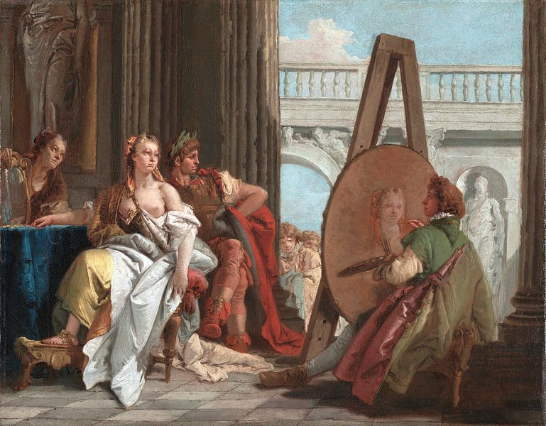 Giambattista Tiepolo, Alexander the Great and his favorite concubine Campaspe in the Studio of Apell by Atelier Liesjes