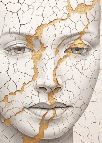 Abstrakte Natur Gold Dekor