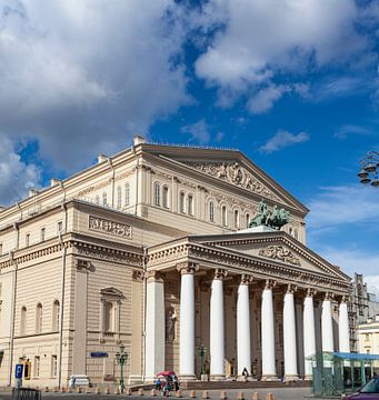 Facade van het Bolshoi Theater in Moskou, Rusland, Europa van WorldWidePhotoWeb