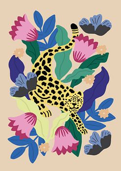 Floral Leopard