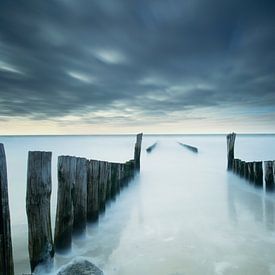 Blick auf das Meer Westkappele von Erwin Goossens