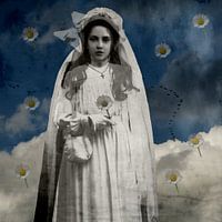 Vintage beauty, Cloudy Blue Sky