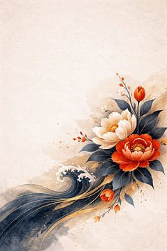 Imperial Peony Waves by Dodik Hariyono
