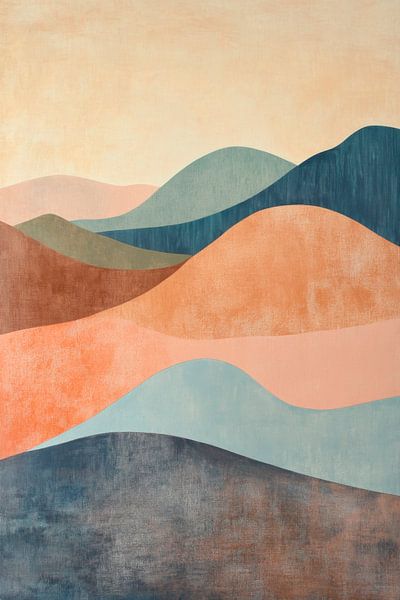 Berglandschaft Abstrakt von Poster Art Shop