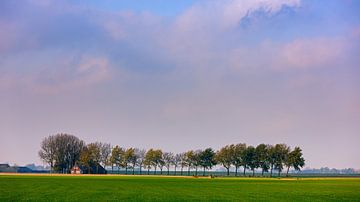 Paysage dans la province de Groningue, Pays-Bas