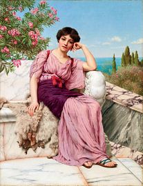 John William Godward, Sweet Dreams - 1904 by Atelier Liesjes
