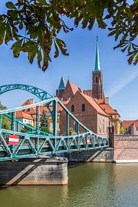BRESLAU Église de la Croix et pont de la cathédrale