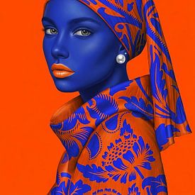 Blue Silence Girl by René van den Berg