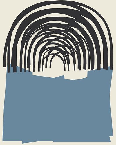 Blauw Grijs Zomer Regenboog