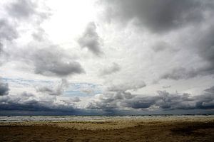 Raues Wetter auf dem Weg Paal 9 Texel