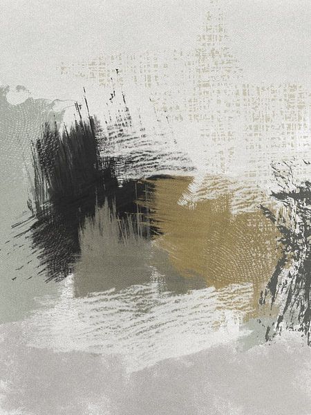 Modernes abstraktes Kunstwerk mit Texturen von Imaginative