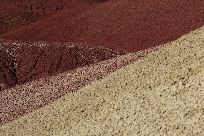 Painted Hills in the John Day Fossil Beds National Monument at Mitchell City, Wheeler County, Northe by Frank Fichtmüller