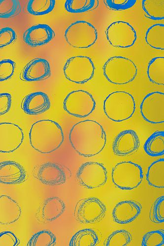 Modern, Abstract Digitaal Kunstwerk Cirkels