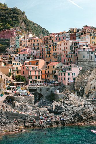 Cinque Terre Manarola | Photo Print Italie | Europe colorée photographie de voyage