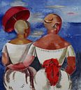 Jēkabs Kazaks, Ladies at the Seaside - 1920 by Atelier Liesjes thumbnail