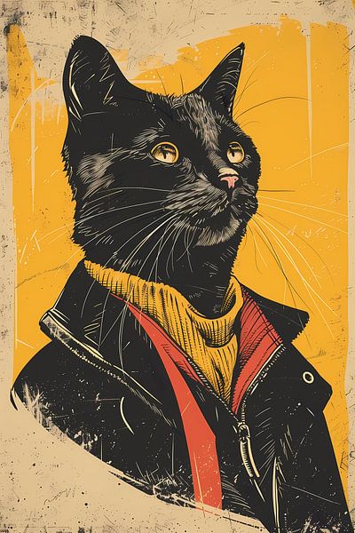 gelbes Hintergrundtier von Imperial Art House