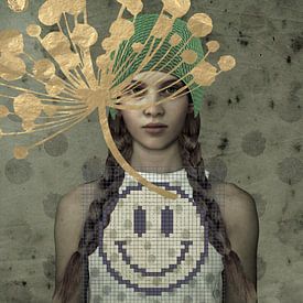 Gold Beauty Symbol Drawing Emoji by Yvonne Zeldenthuis