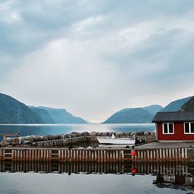 Kleiner Norwegischer Hafen von Mike Landman