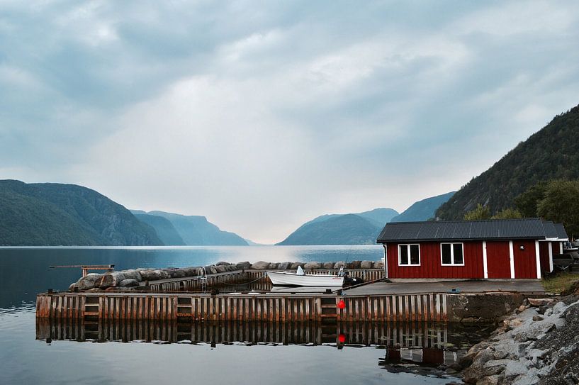 Kleiner Norwegischer Hafen von Mike Landman