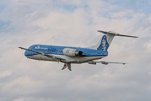 Sonderlackierung KLM Cityhopper Fokker 70.