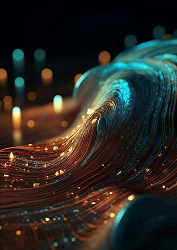 Arabian Fractal Abstracts (4) - Flowing