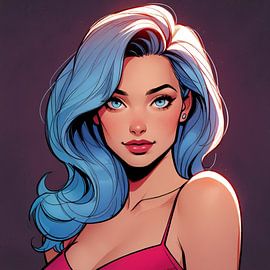 Fille de bande dessinée sur Matthias Spartz