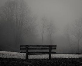 Bank im Nebel von celine bg