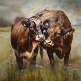 Kühe auf der Weide von Marjolein Deelen