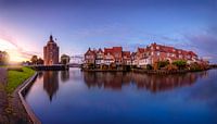 Panorama-Sonnenuntergang in Enkhuizen von Costas Ganasos Miniaturansicht