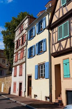 schilderachtige middeleeuwse oude stad Colmar in Frankrijk van Heiko Kueverling