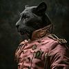 Pink Army Zwarte Panter van Rene Ladenius Digital Art