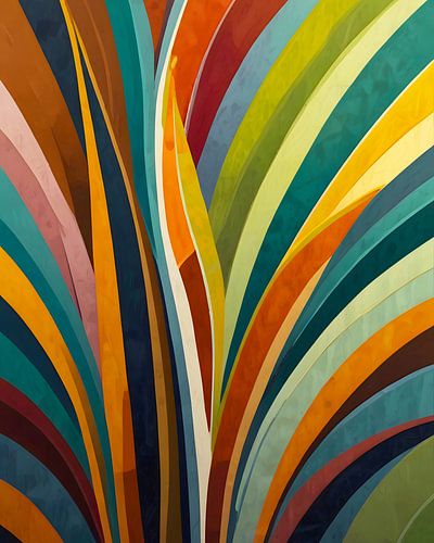 Rayures dansantes en couleur