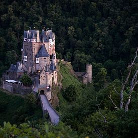Fairytale castle Burg Eltz in the dark forests by Luc van der Krabben