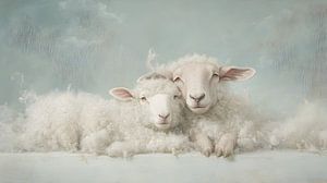 Zwei Kuschelschäfchen