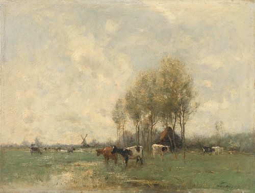 Weide met koeien, Willem Maris