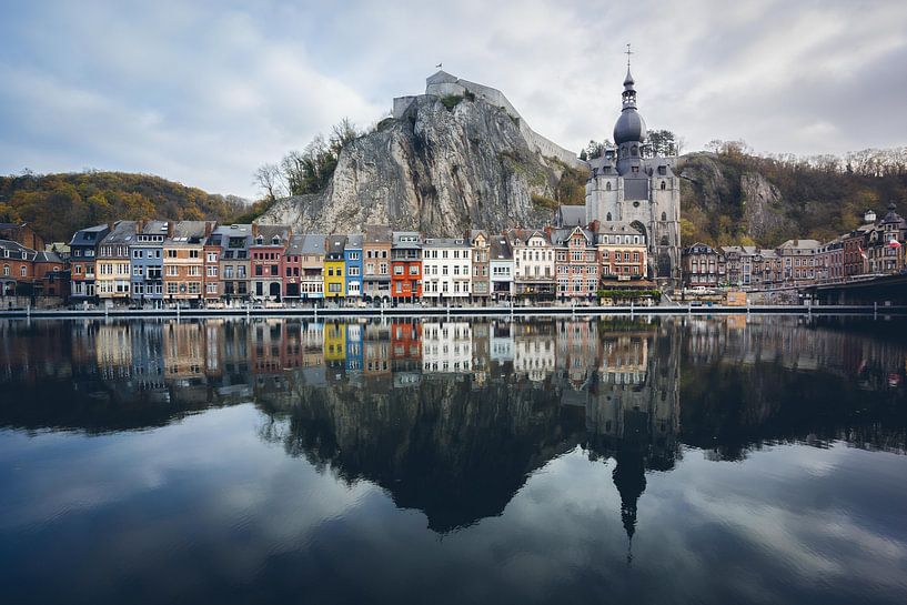 Reflections in Dinant by Felix Van Lantschoot