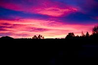 Außergewöhnlicher Sonnenuntergang in Wanaka