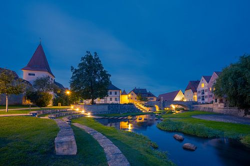 Hans-Kuffer-Park and Johannesbrücke  in Berching, Oberpfalz, Ba