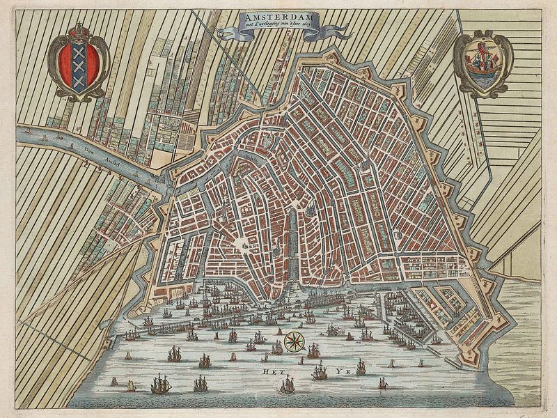 Amsterdam avec d'uytlegging van 't jaer 1613 par Rebel Ontwerp