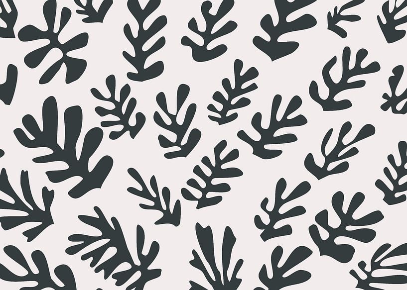 Inspired by Henri Matisse Seaweed Coral SW by Mad Dog Art