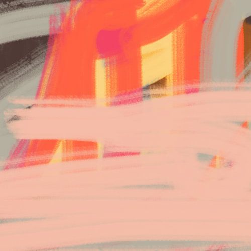 Art abstrait moderne et coloré aux couleurs néon et pastel no. 1